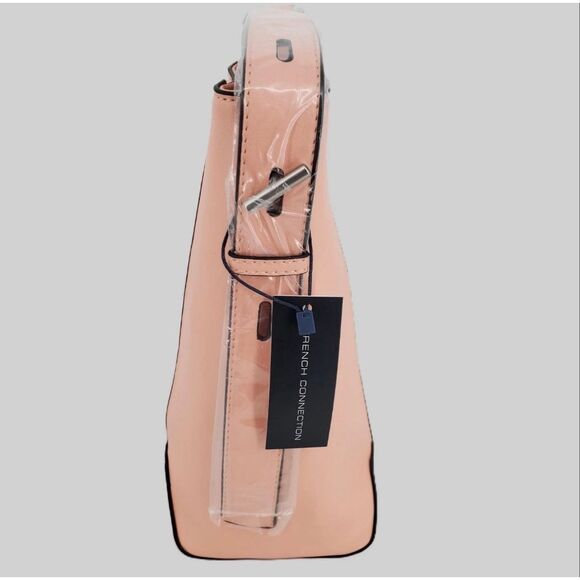French Connection Mellow Peach Olympia Bucket Shoulder Bag - Picture 5 of 8